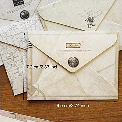 EORTA 60 Db Mini Papír Borítékok Kis Retro Borítékban Leveleket Vintage Európai Stílusú Írószer Üdvözlés/Pályázati Eszközök