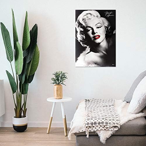 MIGHTYPRINT Marilyn Monroe – Red Lips – Tartós 17 x 24 Wall Art – NEM papírból – Hivatalosan Engedélyezett Gyűjthető