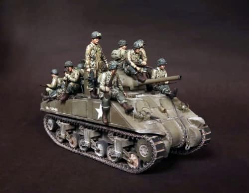 1/35 második VILÁGHÁBORÚ Amerikai Tank Katona Modell Gyanta Modell kit összeszerelt, valamint festetlen Gyanta Alkatrészek (14 Emberek,