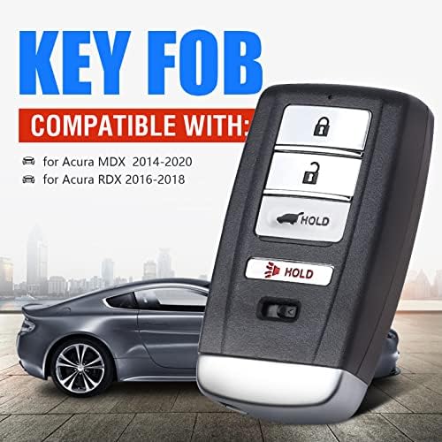 Keymall Autó Okos kulcstartó Kulcs nélküli Bejegyzés Távoli Kulcs Csere Acura MDX 2014-2020 az Acura RDX -2018 (FCC ID:KR5V1X P/N:A2C32523200)