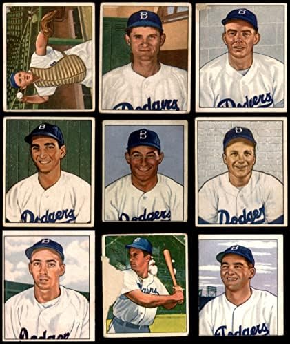 1950 Bowman Brookyln Dodgers Közelében Csapat készen áll Brooklyn Dodgers (Set) GD+ Dodgers