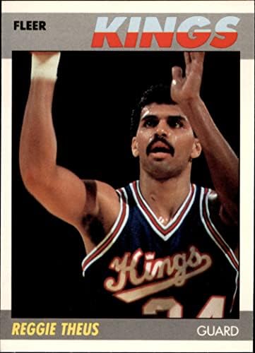 1987 Fleer 105 Reggie Theus Sacramento Kings (Kosárlabda Kártya) NM/MT Királyok EGYETEMET