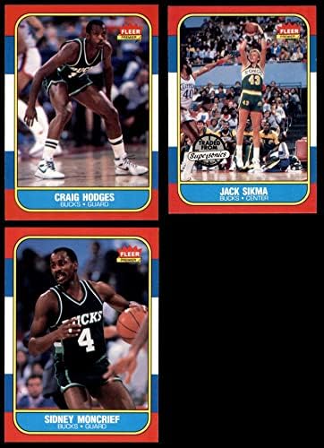 1986-87 Fleer Milwaukee Bucks Csapat készen áll Milwaukee Bucks (Set) NM/MT Dollár