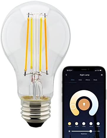 Satco S11250/04 Csillag Hangolható Fehér WiFi Smart LED Izzó, Működik a Siri, Alexa, a Google Asszisztens, SmartThings, Tiszta, 19,