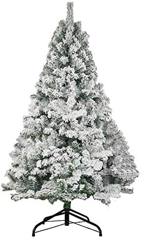 5FT Prémium Fehér Hó/Özönlöttek karácsonyfa Egység Mesterséges Csuklós karácsonyfa Fenyőfa Ünnepi Dekoráció w/Fém Állvány, Könnyű