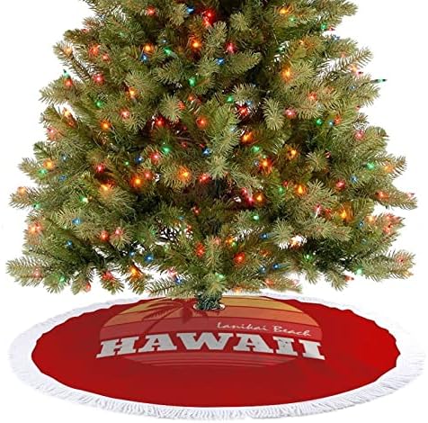 Hawaii Beach Palm Tree karácsonyfa Szoknya Holiday Party Dekoráció Tassel Csipke