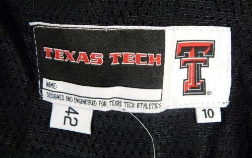 2010-ben a Texas Tech Red Raiders Játék, Üres Kibocsátott Fekete Jersey 42 DP47984 - Meccs Használt