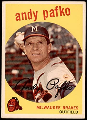 1959 Topps 27 Andy Pafko Milwaukee Bátrabbak (Baseball Kártya) VG/EX Bátrabbak