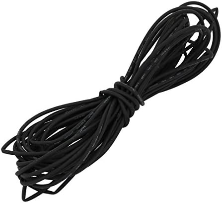 Aexit Hő Zsugorodó Elektromos berendezések Cső Wire Wrap Kábel Hüvely 4 Méter Hosszú, 0,6 mm, Belső Átm Fekete
