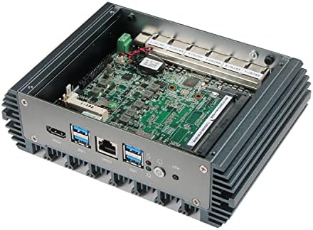 Mikro Tűzfal Készülék, Mini PC, VPN Router, PC, Intel Core I5 1135G7, HUNSN RJ07, AES-NI, 6 x Intel 2.5 GbE I225-V LAN, COM, HDMI, Sim