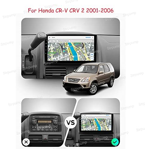 9 Android 10 Dash Autó Sztereó Rádió Alkalmas Honda CR-V CRV 2 2001 02 03 04 05 06 GPS Navigációs fejegység Carplay Android Auto