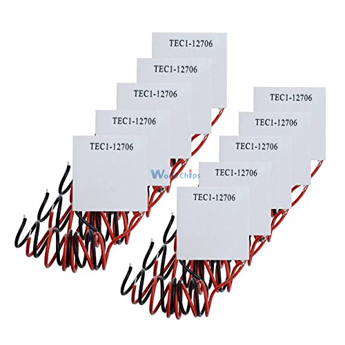 10DB TEC1 12706 12V 6A TEC Termoelektromos Hűtő Peltier TEC112706 Hűtőborda Lemez-Modul (TEC1-12706)