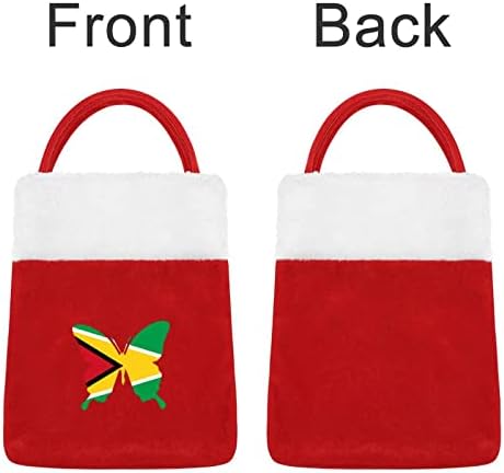 Guyana Zászló Pillangó Táskák Luxus Tasak Karácsonyi Zsák Ünnepi Díszek