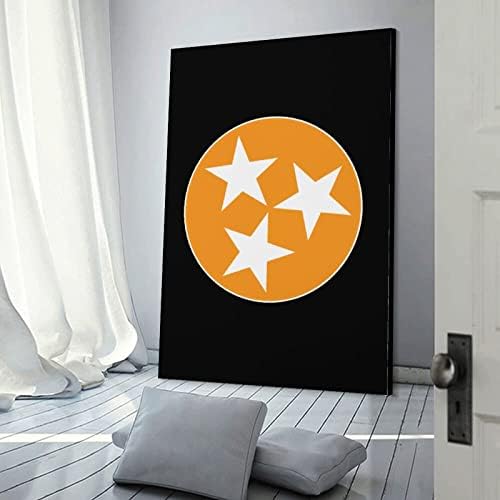 Zászló Tennessee Nyomtatott Festmény Wall Art Modern Grafika Függőleges Lógó Képet a Hálószobában Otthon Dekoráció
