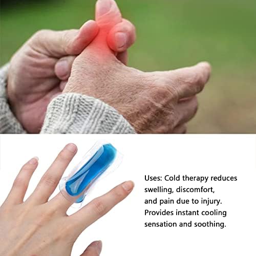Ujj Jég, 3.1 inch Ujját, Hideg-Meleg Gél tasak Hideg Tömörítés Toe Jég Ujját a Hüvely Betakar az Ízületi gyulladás sportsérülések
