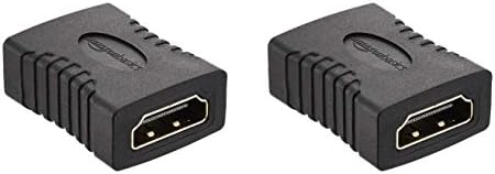 Alapokat HDMI Női Csatlakozó Adapter (2 Csomag), 29 x 22mm, Fekete
