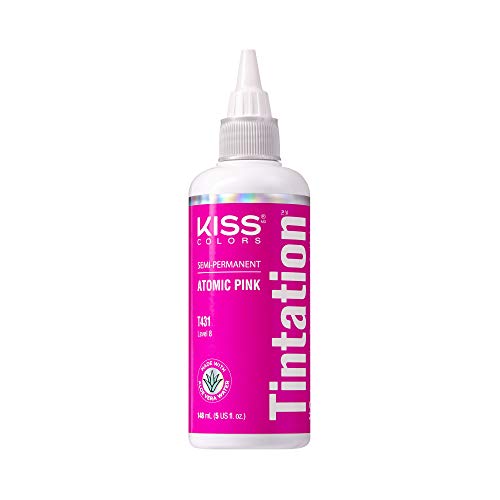 Kiss Tintation Félig Állandó hajszín Kezelés 148 mL (5 MINKET, fl.oz) (Atomic Rózsaszín)