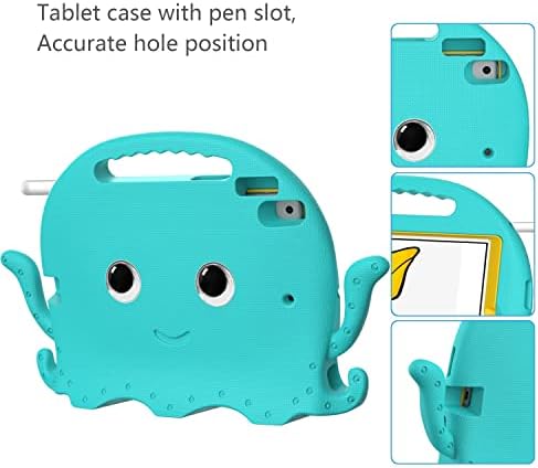 Ultra Slim Case Gyerekek Esetében iPad 10.2 (2021/2019), a Fogantyú Lökhárító |Védő Gyerek-Bizonyíték Álljon Tabletta Fedezi Eva
