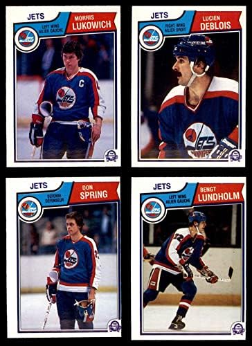 1983-84 O-Pee-Chee Winnipeg Jets Szinte Teljes Csapat készen áll Winnipeg Jets-Hockey (Set) EX/MT Jets-Hoki