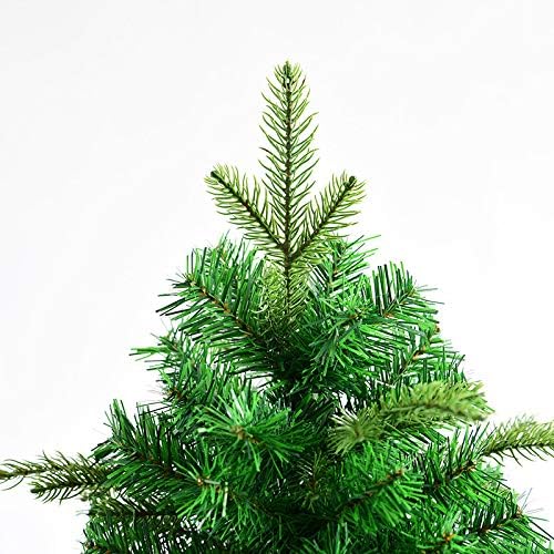 DULPLAY 5Ft Környezetbarát Fenyő karácsonyfa 490 Tippek az Ünnepi Dekoráció Összecsukható Fém Állvány-Zöld 5Ft(150cm)