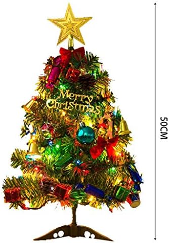 PDGJG karácsonyfa - Mini karácsonyfa Állítsa be a Karácsonyi Asztal Dekorációk, Díszek(50cm)