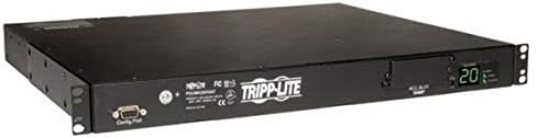 Tripp Lite Alapvető PDU, 14 Üzletek (12 C13, 2 C19), 100-240V, C20 a L6-20P Adapter, 1.6-3.8 kW, 12 ft. Kábel, 1U Rack-Mount egyfázisú