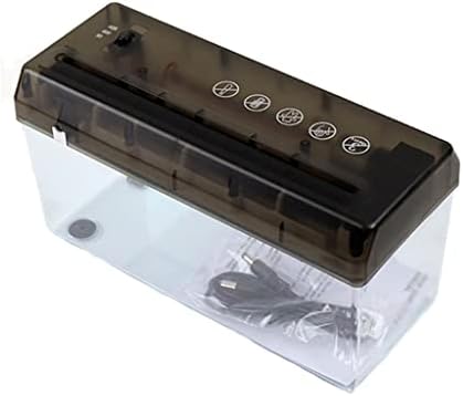 SLNFXC Mini Elektromos Aprító Hordozható Számla Dokumentum, Levél, Papír Zúzó USB-elemes