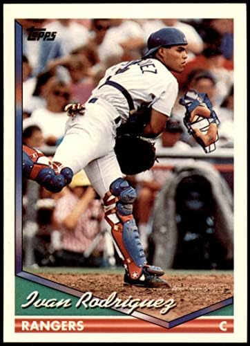 1994 Topps 165 Ivan Rodriguez Texas Rangers (Baseball Kártya) NM/MT Rangers