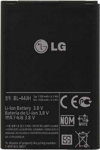 LG EAC61839001 Lítium-Ion Akkumulátor, LG BL-44JH/Motion 4G/Pompa Velencei - Eredeti OEM - Nem-Kiskereskedelmi Csomagolás - Fekete