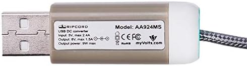 myVolts Zsinórt USB-6V DC hálózati Kábel Kompatibilis A Tommee Tippee 1094SP (Szülő Egység) Baby Monitor