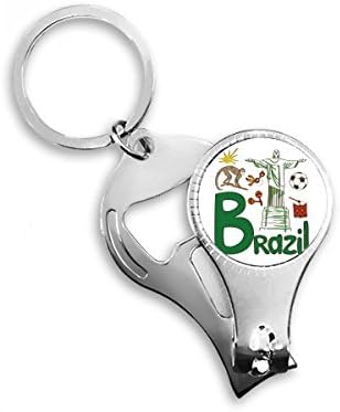 Brazília Nemzeti Szimbólum, Tájékozódási Pont Minta Köröm Zimankó Gyűrű Kulcstartó Sörnyitó Clipper