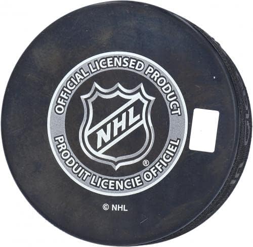 Jordan Eberle Seattle Kraken Dedikált 2008 NHL-Tervezet Korongot a 22 Pick Felirat, - Dedikált NHL Korong
