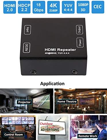 DTech 4K2K HDMI 2.0 Jel Erősítő Erősítő Repeater 4K-60Hz YUV 444 18Gbps HDCP 2.2 CEC 3D 1080P Extender Boost akár 164 Láb Kompatibilis