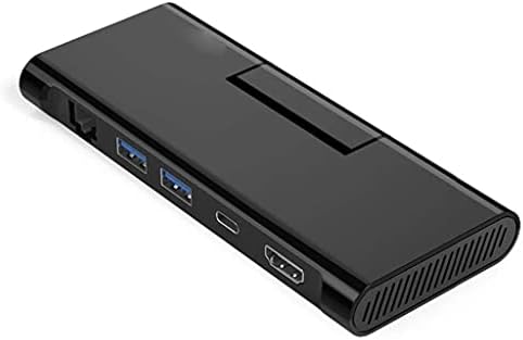 UXZDX USB-C-HUB-Típus C-HUB USB 3.0 C Típusú HDMI-Kompatibilis RJ45 RJ45 4K Videó USB 3.1 HUB állvánnyal