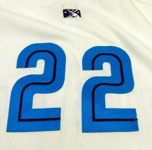 2006 Pulaski Blue Jays 22 Játék, Használt Fehér Jersey Mellény 48 DP16772 - Játék Használt MLB Mezek
