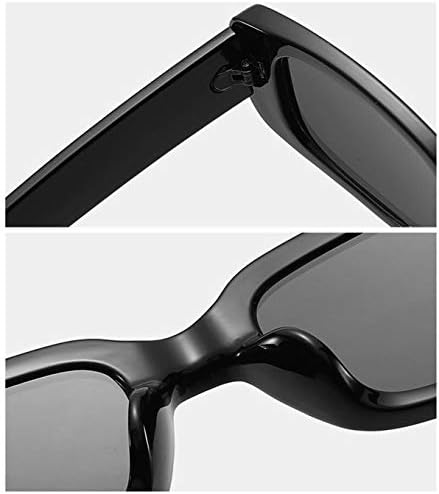 iKANOO Retro Téglalap Napszemüveg a Nők, a Férfiak a Kis Négyzet alakú Keret Trendi Y2K 90-es Fekete Napszemüveg