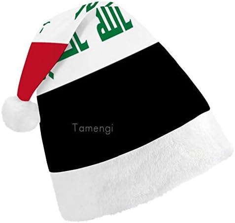 Karácsony, Mikulás Sapka, az Iraki Zászló Karácsonyi Ünnepi Kalap Felnőttek számára, Unisex Kényelem Karácsonyi Kalapok Új Évet