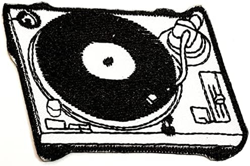 Kleenplus 2db. Lemezjátszó Zenét DJ lemezjátszó Javítás Mesterségek, Művészetek Varrás Javítás Hímzett Vasalót Varrni A Jelvény Foltok
