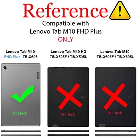 Epicgadget Esetben a Lenovo Fül M10 FHD Plusz (2nd Gen) TB-X606F/TB-X606X, Könnyű Folio PU Bőr Összecsukható Állvány tok a Lenovo Tablet