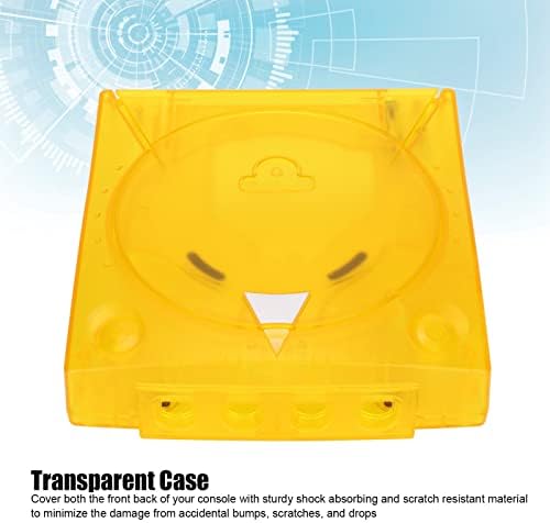 Átlátszó Műanyag Esetben Könnyen eltávolítható, Műanyag Esetben Magas Keménységű Sárga Karcolás Védelem Teljes Védelmet a SEGA Dreamcast DC