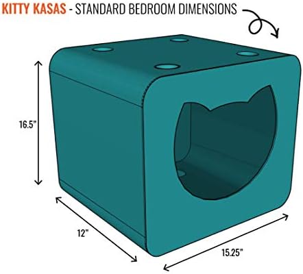Kitty Kasas Új! Standard Snap-On Moduláris Ház, Hálószoba Kocka, Teal (KKB-115)
