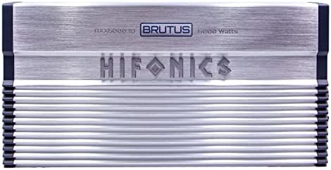 Hifonics BXX6000.1D 6000 Watt RMS 1 Csatornás Monoblokk D Osztályú Erősítő Brutus Car Audio, Ezüst