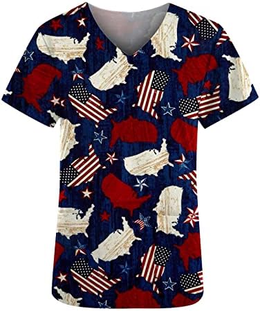 Top Tshirt Női 2023 Rövid Ujjú Vneck Amerikai Zászló Grafikai Munka Anatómia Bozót Egységes Póló HY