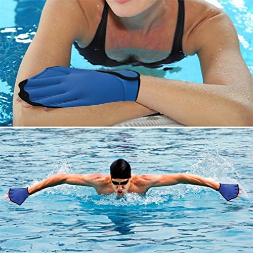 Qzc Pár Vízi Fitness Úszni Képzési Kesztyű vízállóság Képzés Aqua-Fit Úszóhártyás Kesztyűk