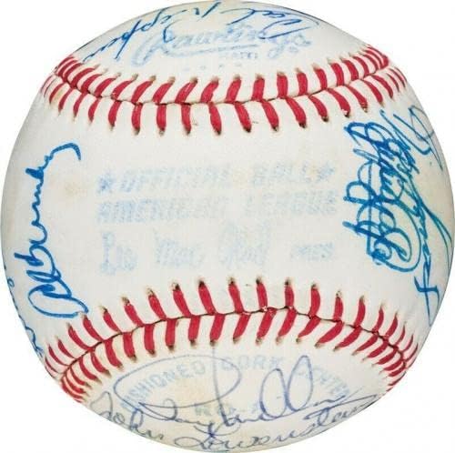 1979-ben Baltimore Orioles Amerikai Ligát Csapat Aláírt Baseball PSA DNS-COA - Dedikált Baseball