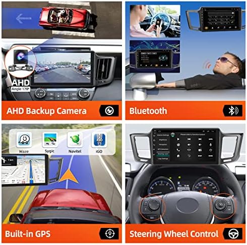 Android 11 autórádió Toyota RAV4 2013-2018, 10.1 hüvelykes érintőképernyő, Autó Hifi, Apple Carplay&Android Automatikus/1080P/Hi-Fi Audio/Bluetooth/GPS/WiFi