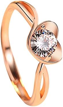 Esküvő & Eljegyzési Gyűrűk Gyűrű Női Szív, Szeretet, Ajándék, Cupronickel Ünnep Gyémánt Gyűrű
