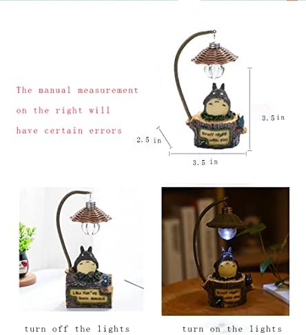 Totoro Éjszakai Fény Mini Lámpa Kézműves Játékok Ajándék, Éjjeli az Otthoni Kerti Dekoráció