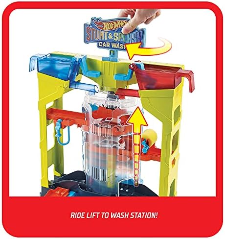 Mattel Hot Wheels Mutatvány & Splash Autómosó Playset