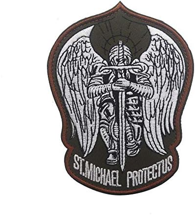 Szent Szent Mihály Megvéd Minket a Modern Morál Hímzett Javítás Taktikai Katonai Üzemeltető Foltok Applied a Kabát Dzseki Felszerelés